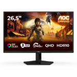 AOC G4 Q27G41ZDF computer monitor 67.3 cm (26.5") 2560 x 1440 pixels Quad HD QD-OLED Black, Red