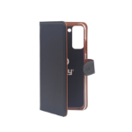 Celly Wally mobile phone case 17 cm (6.7") Folio Black, Brown