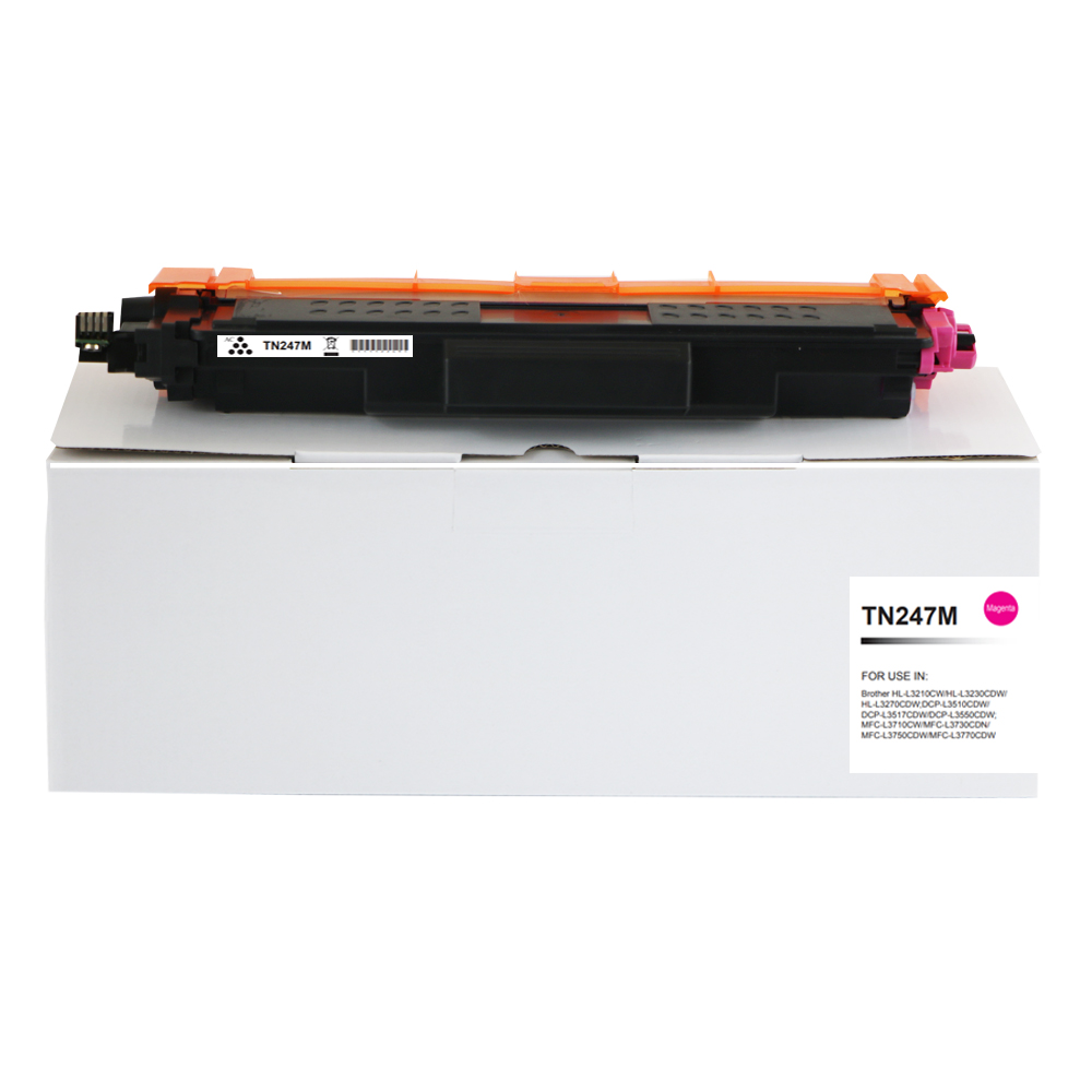 Image of CTS Wholesale Compatible Brother TN247M Hi Yld Magenta Toner CHIPPED