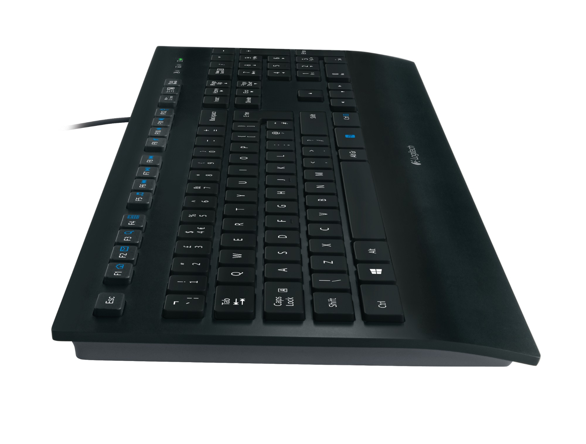 Logitech K280e keyboard USB QWERTY US International Black