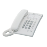 Panasonic KX-TS550MEW teléfono Teléfono analógico Identificador de llamadas Blanco