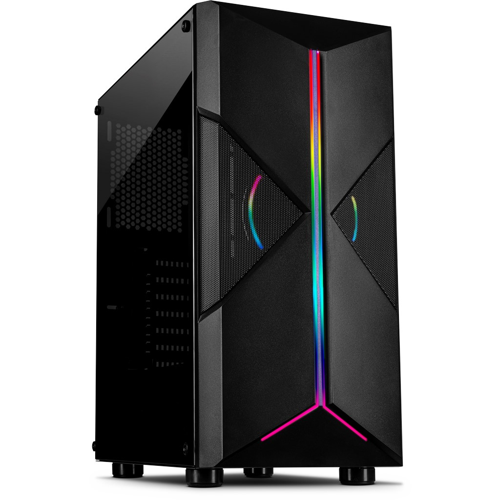 Image of Inter-Tech IT-3306 CAVY Tower Black