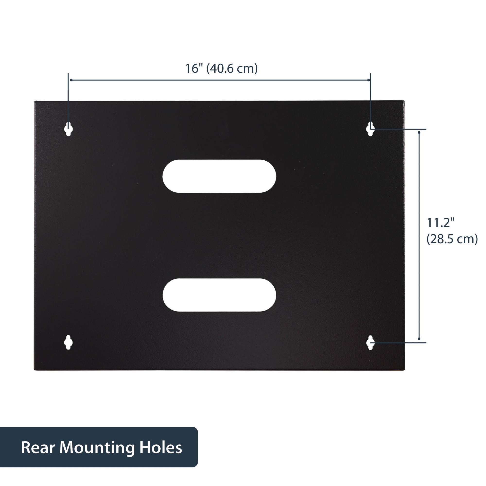 StarTech.com Wall-Mount Bracket for Shallow Rack-Mount Equipment - Solid Steel - 8U