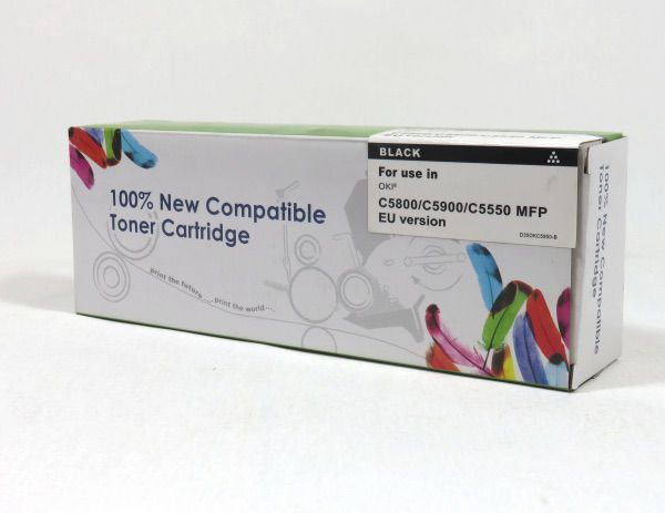 Image of DATA DIRECT Oki C5800 5900 5550 Toner Black Compatible 43324424C