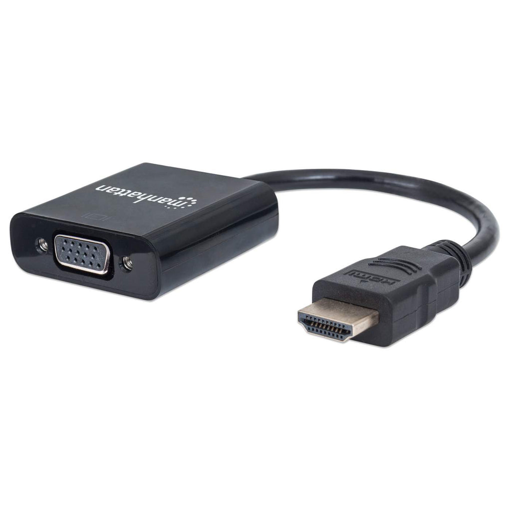 Image of Manhattan HDMI to VGA Converter cable, 1080p, 30cm, Male to...
