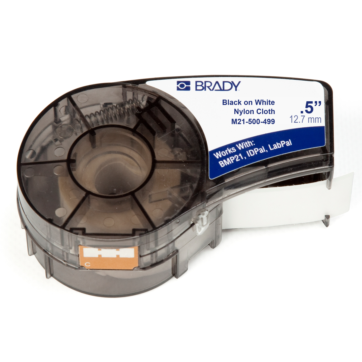 Image of Brady M21-500-499 printer label Black, White Self-adhesive printer...