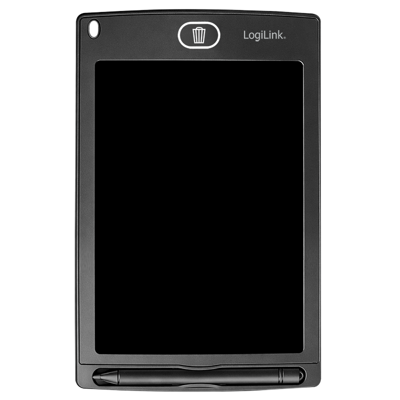 LogiLink LCD Writing Tablet, 8.5", single color, with2 magnets, black