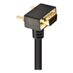 Kindermann 7483000102 video cable adapter 2 m VGA (D-Sub) HDMI Black