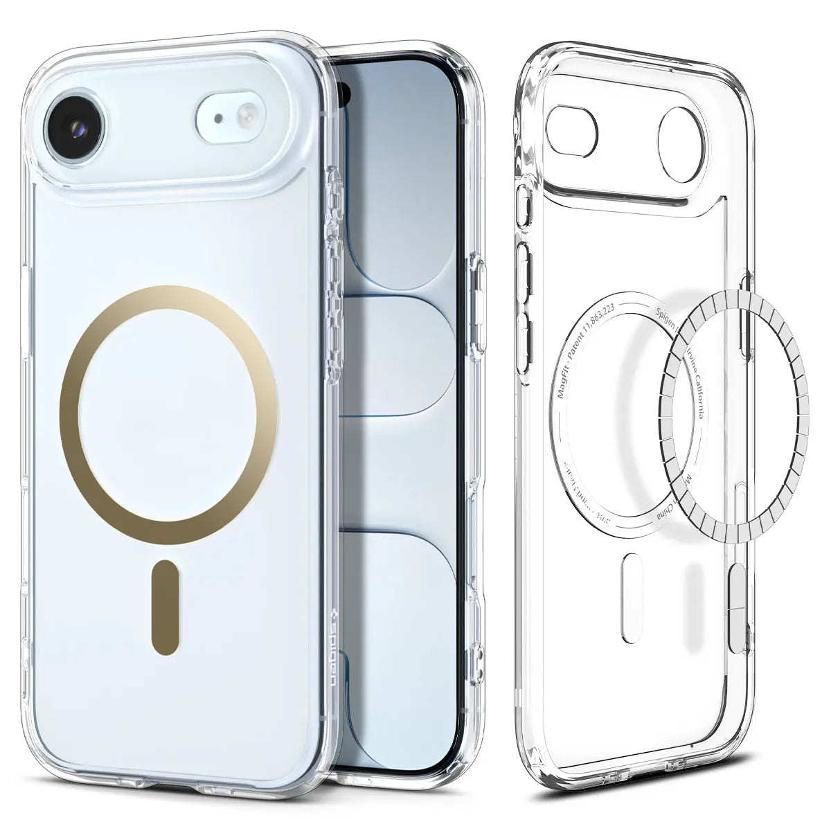 Image of Spigen Ultra Hybrid (MagFit) iPhone 17 Air Case Clear Gold