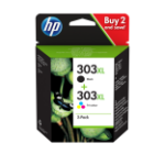 HP 3YN10AE/303XL Printhead cartridge multi pack high-capacity black + color 10ml + 12ml Pack=2 for HP Envy Photo 6230/e