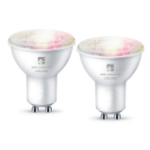 4lite Wiz Connected Dimmable Multicolour WiFi LED Smart Bulb - GU10 - Pack of 2