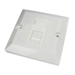 Cables Direct Single Cat6 Faceplate outlet box White