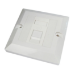 Cables Direct Single Cat6 Faceplate outlet box White