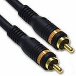 C2G 0.5m Velocity Digital Audio Coax Cable coaxial cable RCA Black