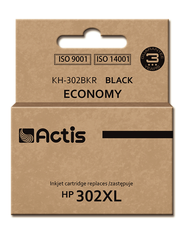 Actis KH-302BKR ink (replacement for HP 302XL F6U68AE; Premium; 15 ml; black)