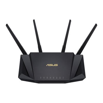 ASUS (RT-AX58U V2) AX3000 (2402+574Mbps) Wireless Dual Band Wi-Fi 6 Router MU-MIMO & OFDMA 802.11ax AiMesh Compatible