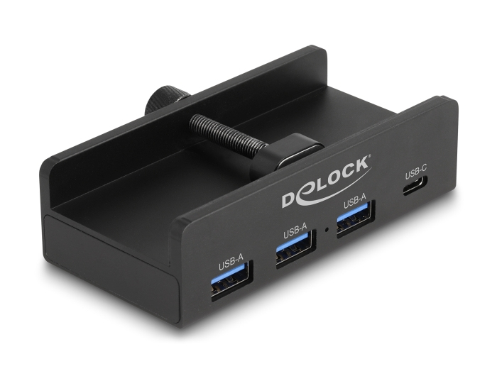 EU Product - External USB-A Hub with 3x USB-A/1x USB-C Ports and Locking Screw 5 Gbps thumbnail