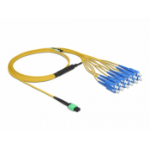 DeLOCK Optical Fiber Cable MPO female to 12 x SC Simplex male, Single-mode, 9/125 µm, 2 m