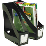 MARBIG ENVIRO MAGAZINE HOLDER STACKING BLACK