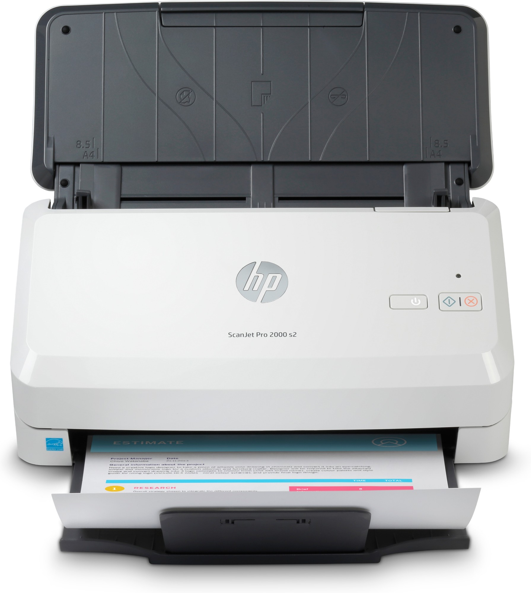 Hp Black/White Scanjet Pro 2000 S2 Sheet-Fed Scanner 600 X 600 Dpi A4