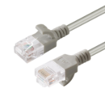 Microconnect V-UTP6A15-SLIM networking cable Grey 15 m Cat6a U/UTP (UTP)