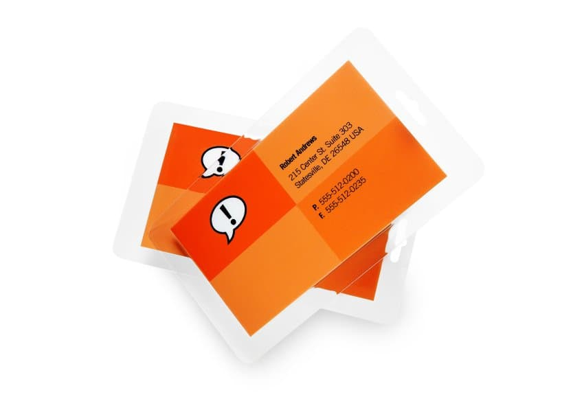Image of GBC Card Laminating Pouches 64x108mm 2x125 Micron Gloss (100)