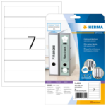 HERMA File spine labels A4 192x38 mm white paper matt opaque 70 pcs.