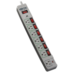 Tripp Lite TLP76MSG surge protector Gray 7 AC outlet(s) 120 V 72" (1.83 m)