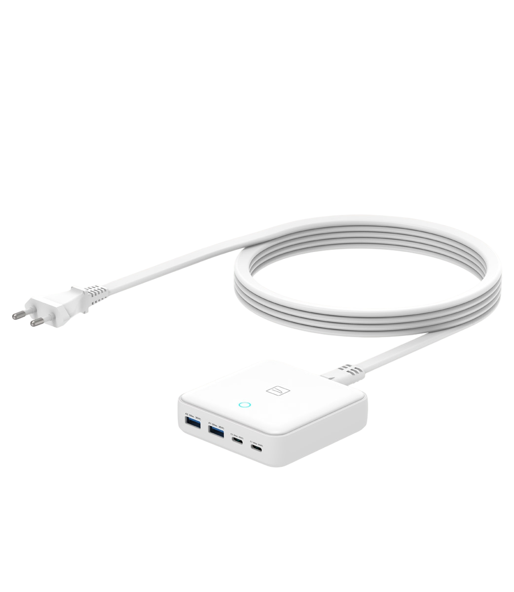 Tucano MA-DEGAN65-EU-W mobile device charger Universal White AC Fast charging Indoor