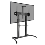 ProperAV Portable Tilting 60 - 100"" TV Trolley Stand - Black