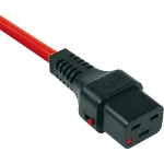 Cablenet 3m IEC C20 - IEC C19 IEC Lock Red PVC 1.5mm Power Leads