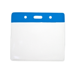 Digital ID Vinyl Badge Royal Blue Top Card Holder 91 x 65 mm Landscape - Pack of 100