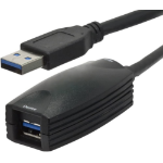 4XEM 4X3302A110M USB cable 393.7" (10 m) USB 3.2 Gen 1 (3.1 Gen 1) Mini-USB B USB A Black