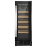 electriQ 18 Bottle Capacity 30cm Freestanding Under Counter Wine Cooler - Stainless Steel