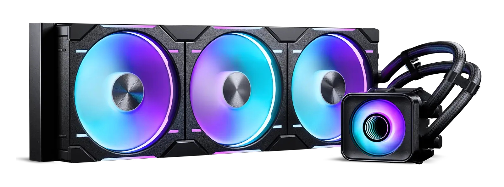 Phanteks Glacier One 420 D30 X2 Processor All-in-one liquid cooler 14 cm Black 2 pc(s)