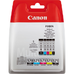 Canon 0372C004/PGI-570CLI-571 Ink cartridge multi pack 1xPGI BK + 1xCLI Bk,C,M,Y 15ml + 4x7ml Pack=5 for Canon Pixma MG 5750/7750