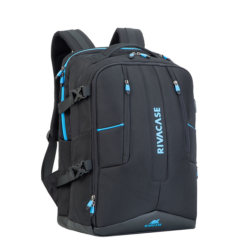 Image of Rivacase 7860 notebook case 43.9 cm (17.3") Backpack case Black, Blue