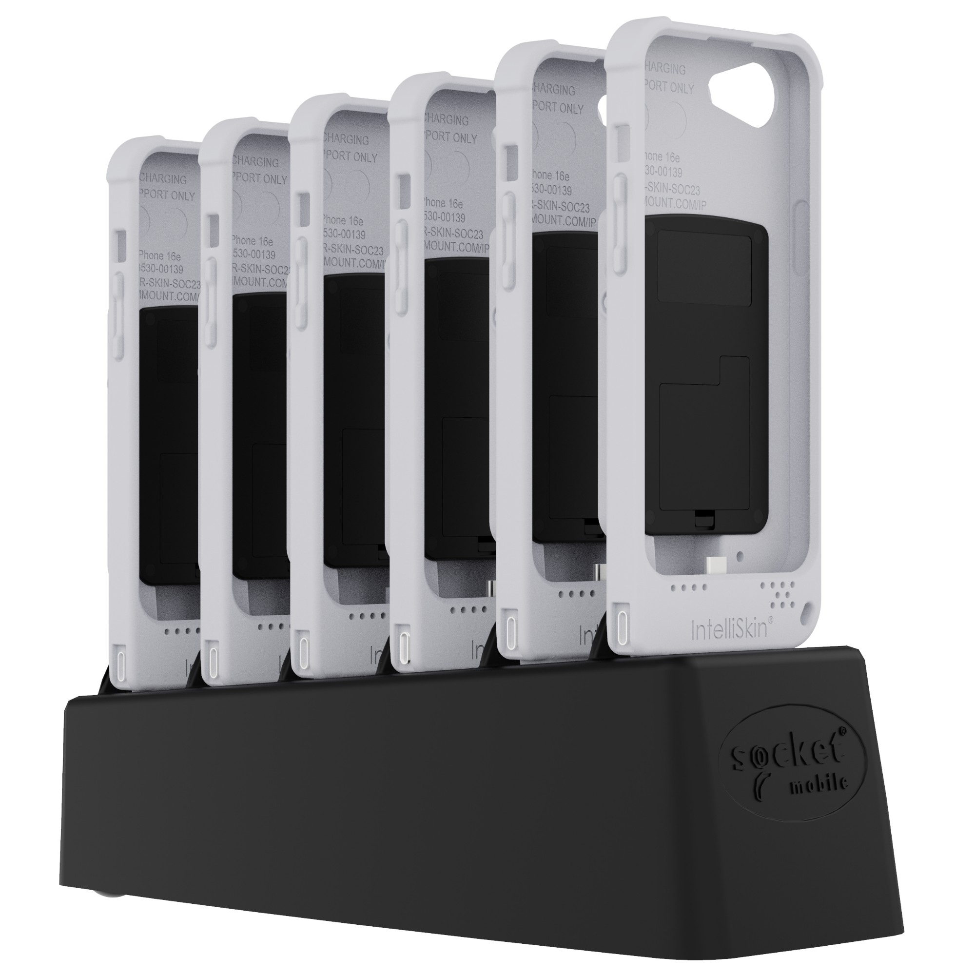 Socket Mobile DuraSled DS840 Smartphone barcode reader 1D/2D Grey. Bla