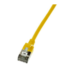 LogiLink Slim U/FTP networking cable Yellow 5 m Cat6a U/FTP (STP)