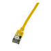 LogiLink Slim U/FTP networking cable Yellow 5 m Cat6a U/FTP (STP)