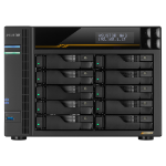 Asustor LOCKERSTOR 10 Gen3 NAS Desktop AMD Ryzen V3C14 16 GB DDR5 ADM Black