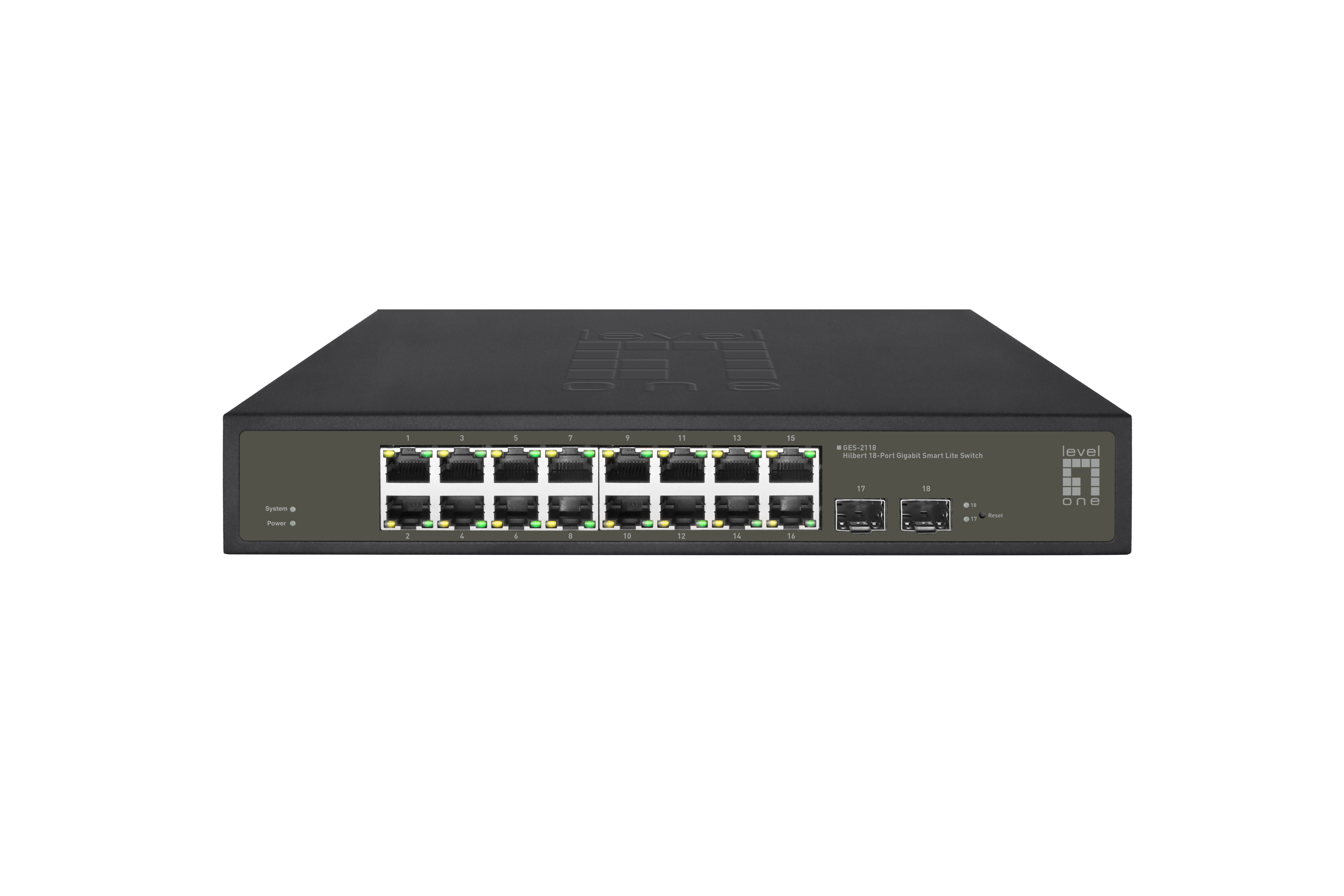 Image of LevelOne Hilbert 18-Port Gigabit Smart Lite Switch, 16 x Gigabit...