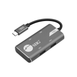 Siig JU-H40G11-S1 interface hub USB 3.2 Gen 2 (3.1 Gen 2) Type-C 10000 Mbit/s Gray