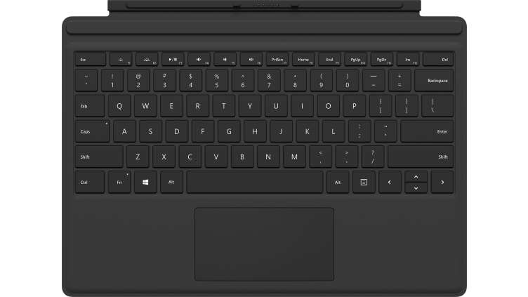 Image of Microsoft Surface Pro Type Cover Black Microsoft Cover port German