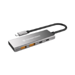 Conceptronic HUBBIES15G interface hub USB 3.2 Gen 2 (3.1 Gen 2) Type-C 10000 Mbit/s Grey