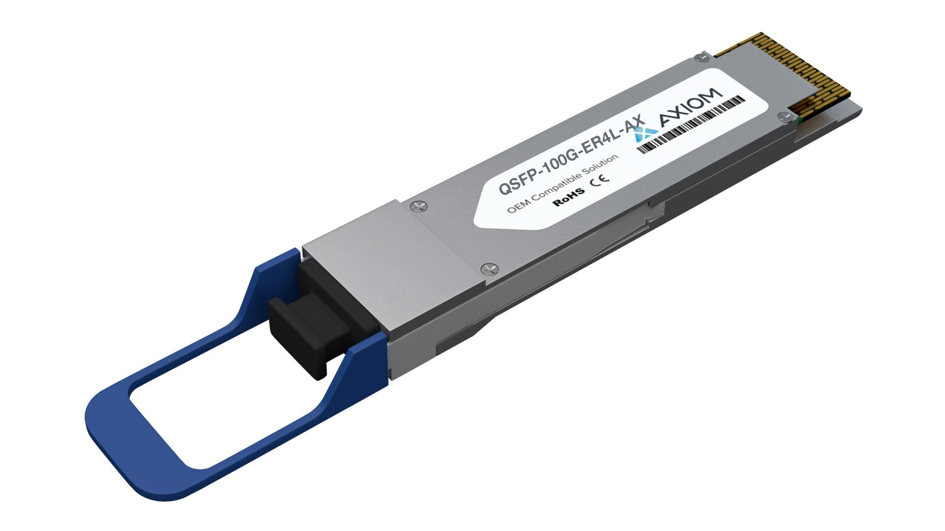 Axiom QSFP-100G-ER4L-AX Compatible 100G QSFP28 40 km Transceiver