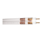 Securi-Flex SFX/63-TWIN-PREM-PVC-WHT-100 coaxial cable 100 m No White