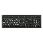 Logickeyboard LKB-LPWB-A2PC-UK keyboard Office USB QWERTY English Black, White