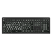 Logickeyboard LKB-LPWB-A2PC-UK keyboard Office USB QWERTY English Black, White
