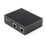 StarTech.com POEEXT1G60W network extender Network repeater Black 100, 1000 Mbit/s
